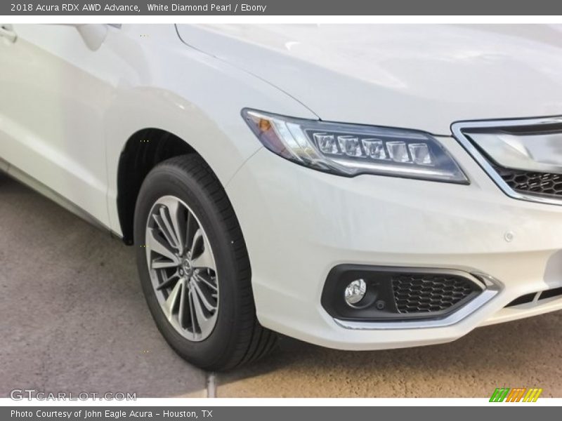 White Diamond Pearl / Ebony 2018 Acura RDX AWD Advance
