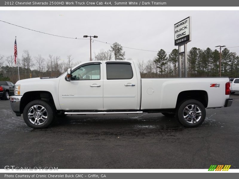 Summit White / Dark Titanium 2012 Chevrolet Silverado 2500HD Work Truck Crew Cab 4x4