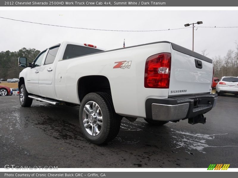 Summit White / Dark Titanium 2012 Chevrolet Silverado 2500HD Work Truck Crew Cab 4x4