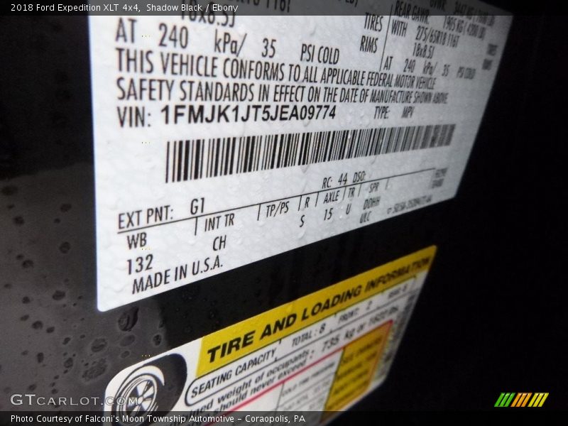 Shadow Black / Ebony 2018 Ford Expedition XLT 4x4