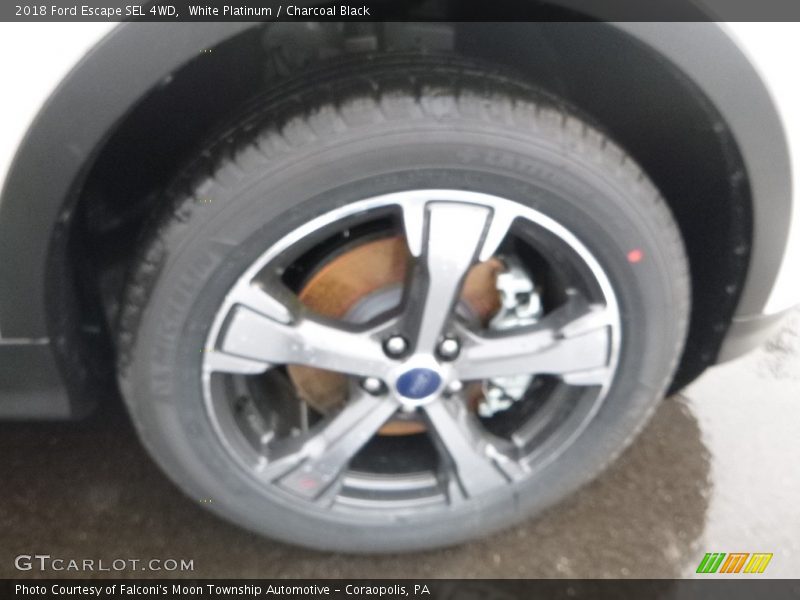 White Platinum / Charcoal Black 2018 Ford Escape SEL 4WD