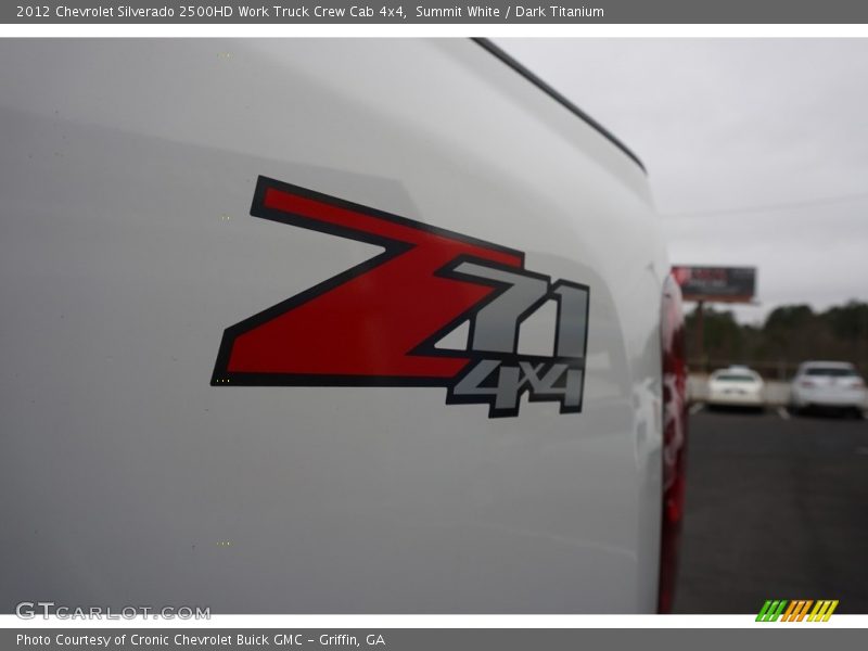Summit White / Dark Titanium 2012 Chevrolet Silverado 2500HD Work Truck Crew Cab 4x4