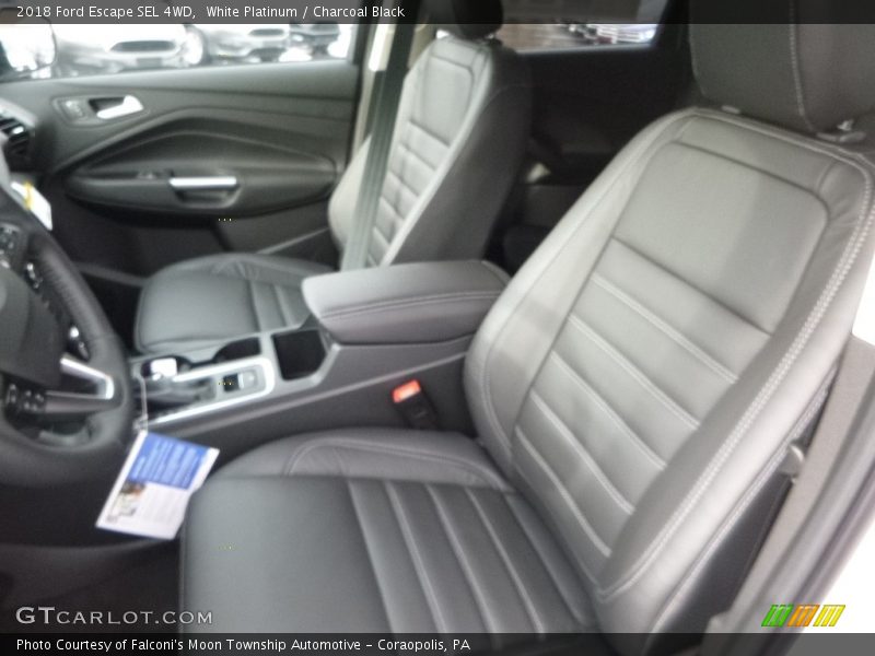 White Platinum / Charcoal Black 2018 Ford Escape SEL 4WD