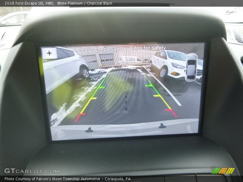 White Platinum / Charcoal Black 2018 Ford Escape SEL 4WD