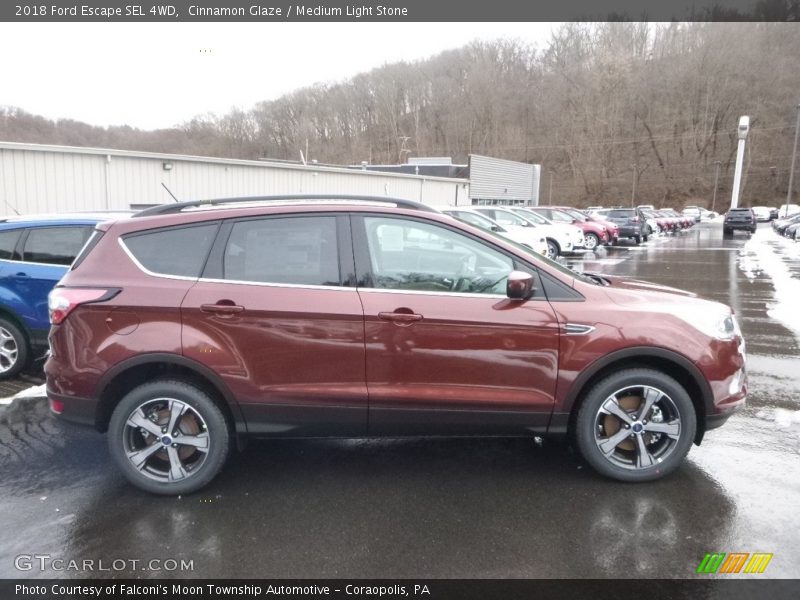Cinnamon Glaze / Medium Light Stone 2018 Ford Escape SEL 4WD