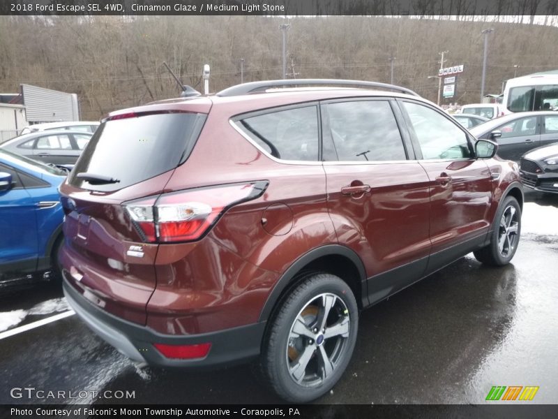 Cinnamon Glaze / Medium Light Stone 2018 Ford Escape SEL 4WD