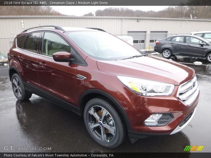 Cinnamon Glaze / Medium Light Stone 2018 Ford Escape SEL 4WD
