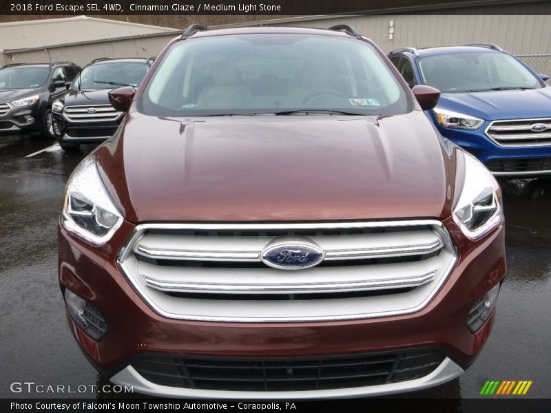 Cinnamon Glaze / Medium Light Stone 2018 Ford Escape SEL 4WD