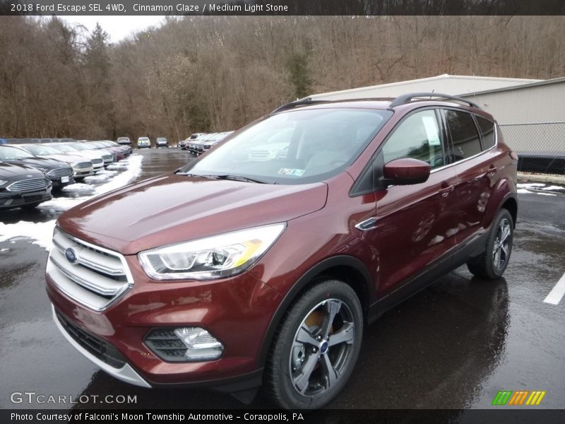 Cinnamon Glaze / Medium Light Stone 2018 Ford Escape SEL 4WD