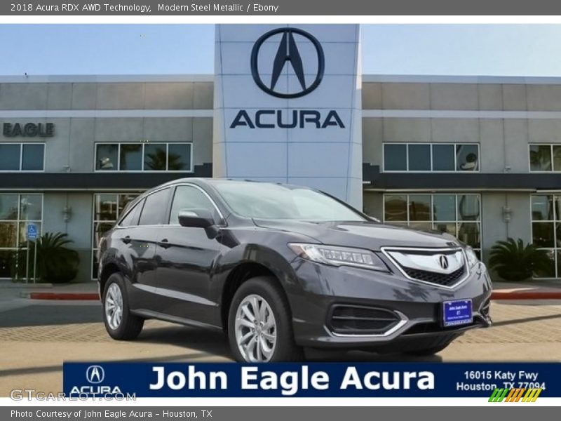 Modern Steel Metallic / Ebony 2018 Acura RDX AWD Technology