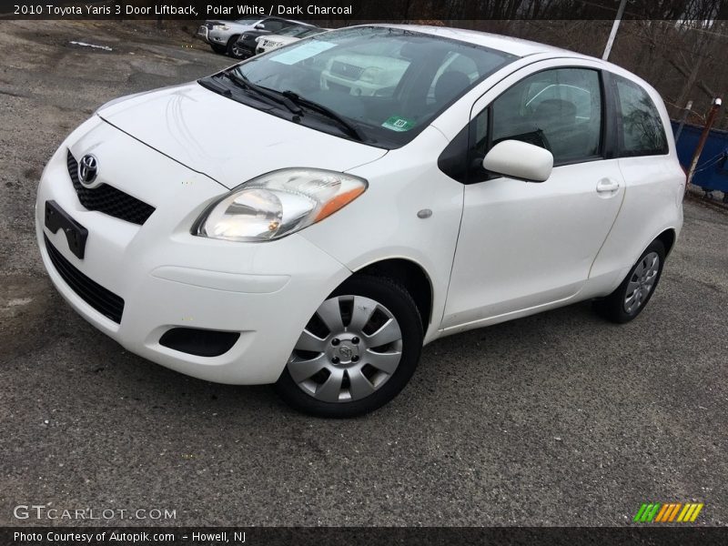 Polar White / Dark Charcoal 2010 Toyota Yaris 3 Door Liftback