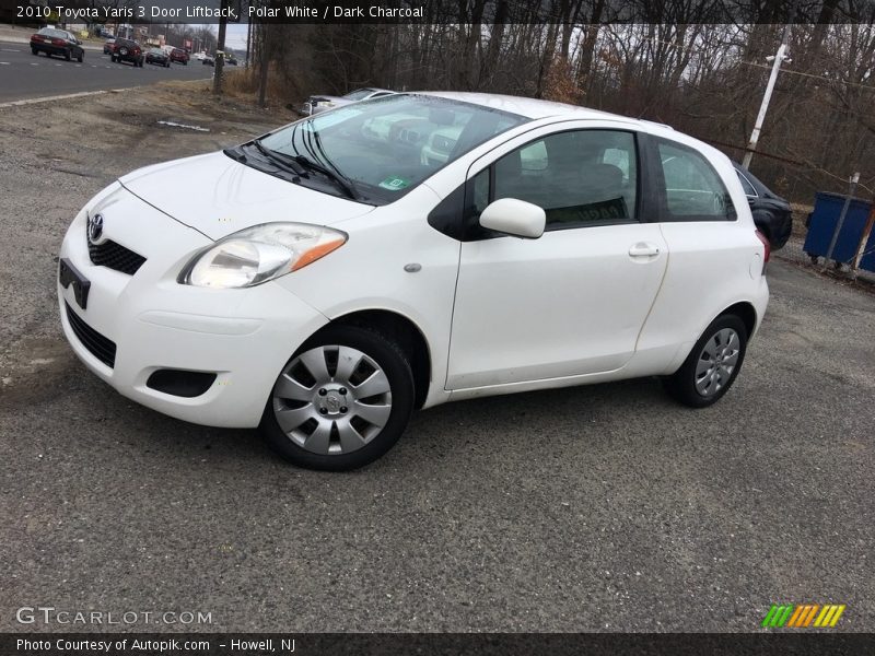 Polar White / Dark Charcoal 2010 Toyota Yaris 3 Door Liftback