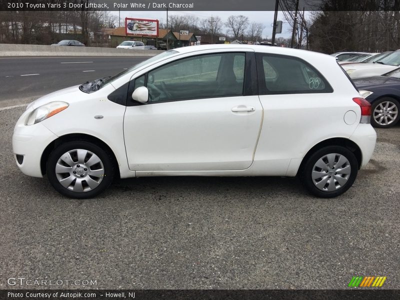Polar White / Dark Charcoal 2010 Toyota Yaris 3 Door Liftback