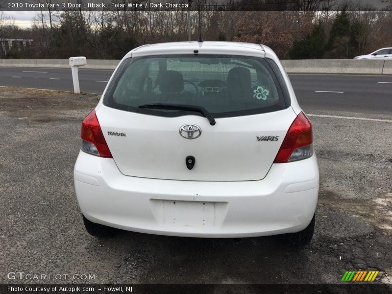 Polar White / Dark Charcoal 2010 Toyota Yaris 3 Door Liftback