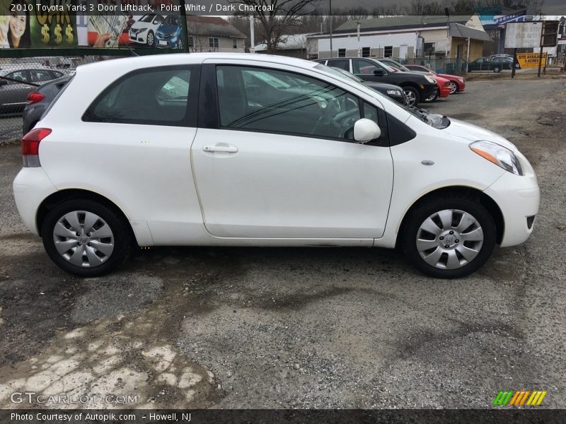 Polar White / Dark Charcoal 2010 Toyota Yaris 3 Door Liftback