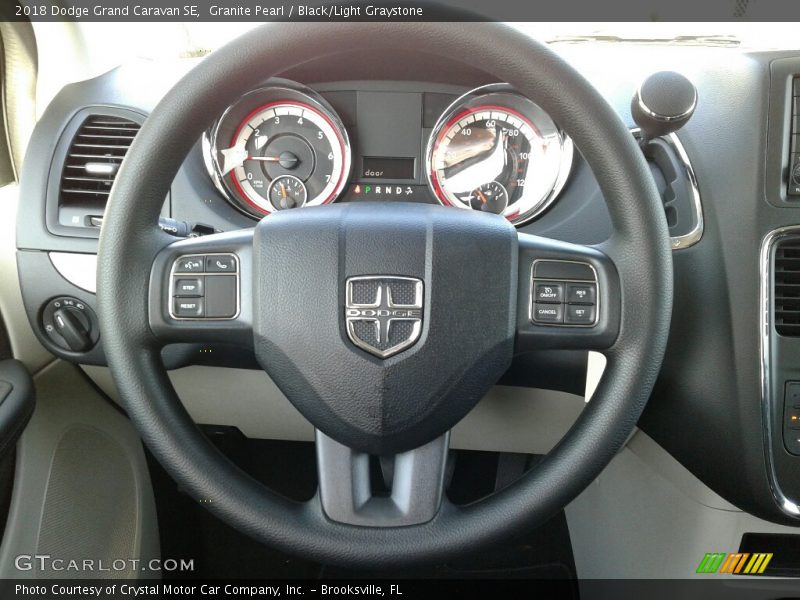 Granite Pearl / Black/Light Graystone 2018 Dodge Grand Caravan SE