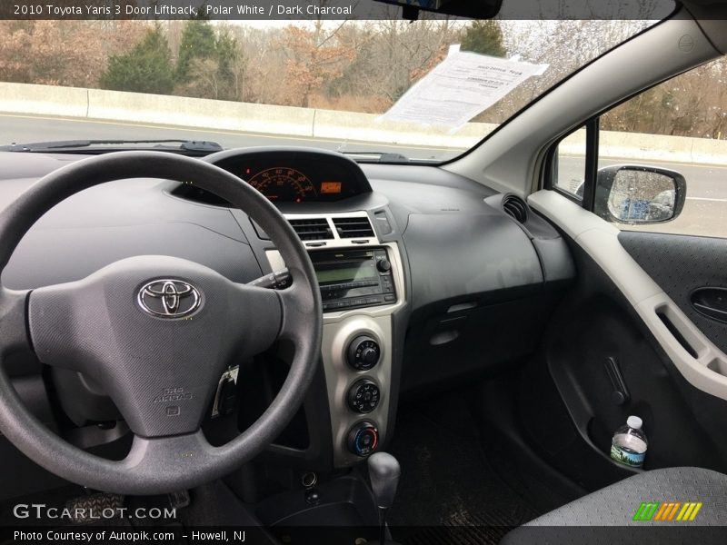 Polar White / Dark Charcoal 2010 Toyota Yaris 3 Door Liftback
