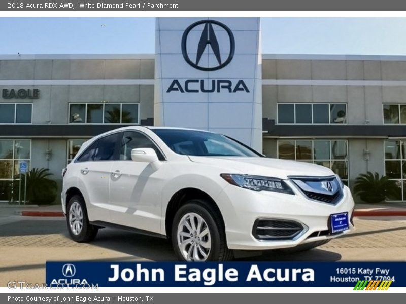 White Diamond Pearl / Parchment 2018 Acura RDX AWD