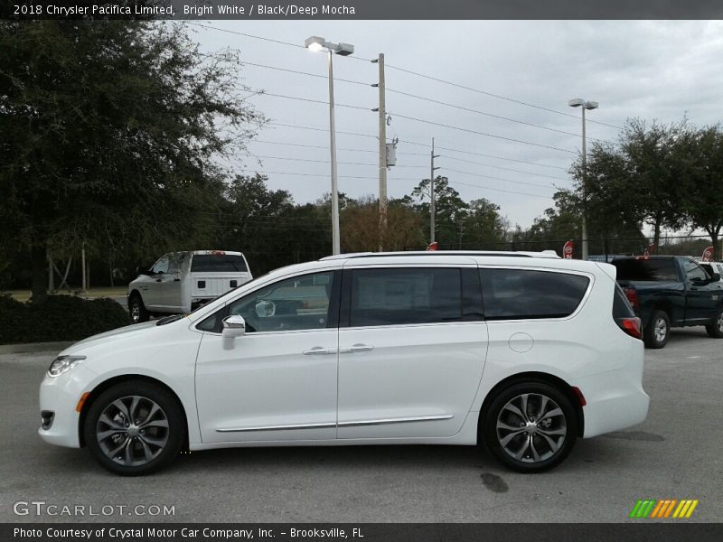 Bright White / Black/Deep Mocha 2018 Chrysler Pacifica Limited
