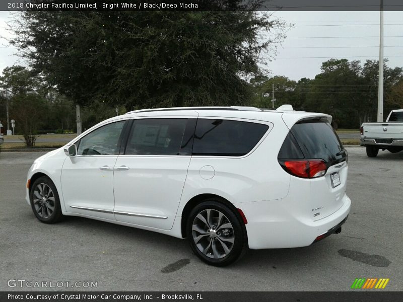 Bright White / Black/Deep Mocha 2018 Chrysler Pacifica Limited