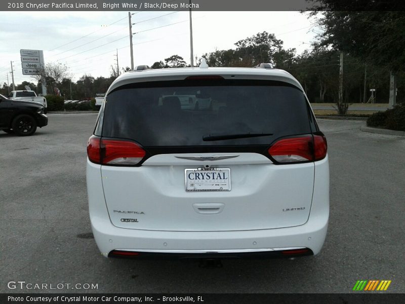 Bright White / Black/Deep Mocha 2018 Chrysler Pacifica Limited