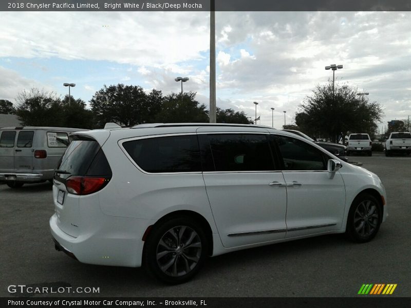 Bright White / Black/Deep Mocha 2018 Chrysler Pacifica Limited