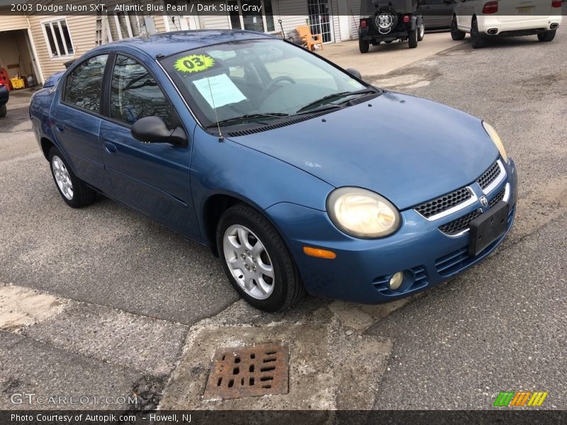 Atlantic Blue Pearl / Dark Slate Gray 2003 Dodge Neon SXT