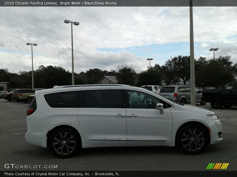 Bright White / Black/Deep Mocha 2018 Chrysler Pacifica Limited