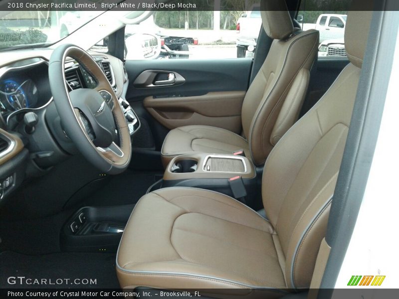 Bright White / Black/Deep Mocha 2018 Chrysler Pacifica Limited