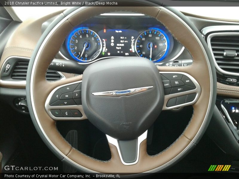 Bright White / Black/Deep Mocha 2018 Chrysler Pacifica Limited