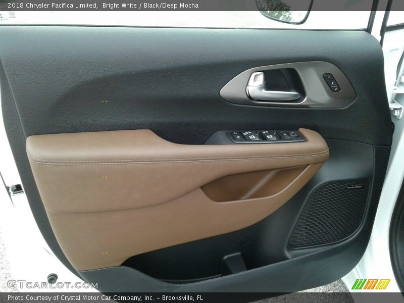 Bright White / Black/Deep Mocha 2018 Chrysler Pacifica Limited