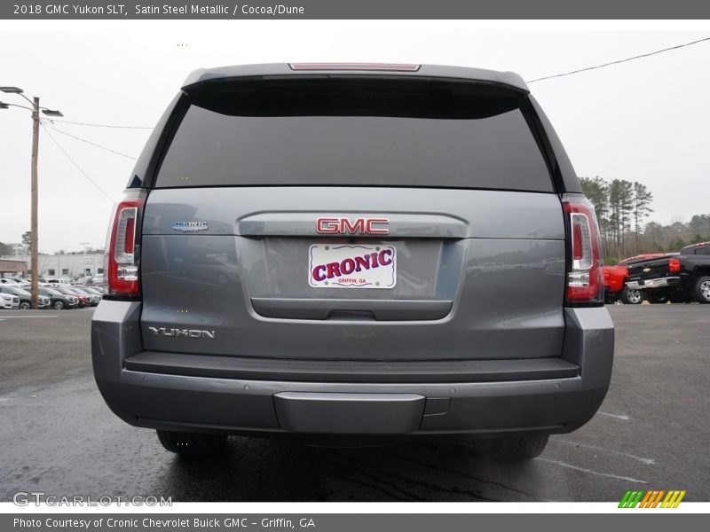 Satin Steel Metallic / Cocoa/Dune 2018 GMC Yukon SLT