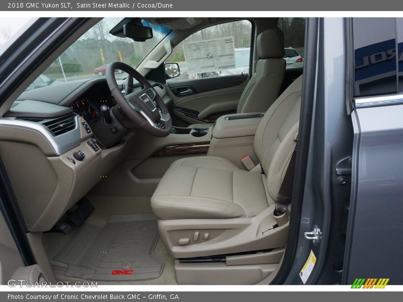 Satin Steel Metallic / Cocoa/Dune 2018 GMC Yukon SLT