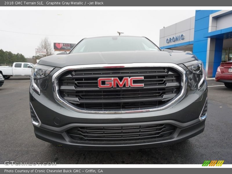 Graphite Gray Metallic / ­Jet Black 2018 GMC Terrain SLE