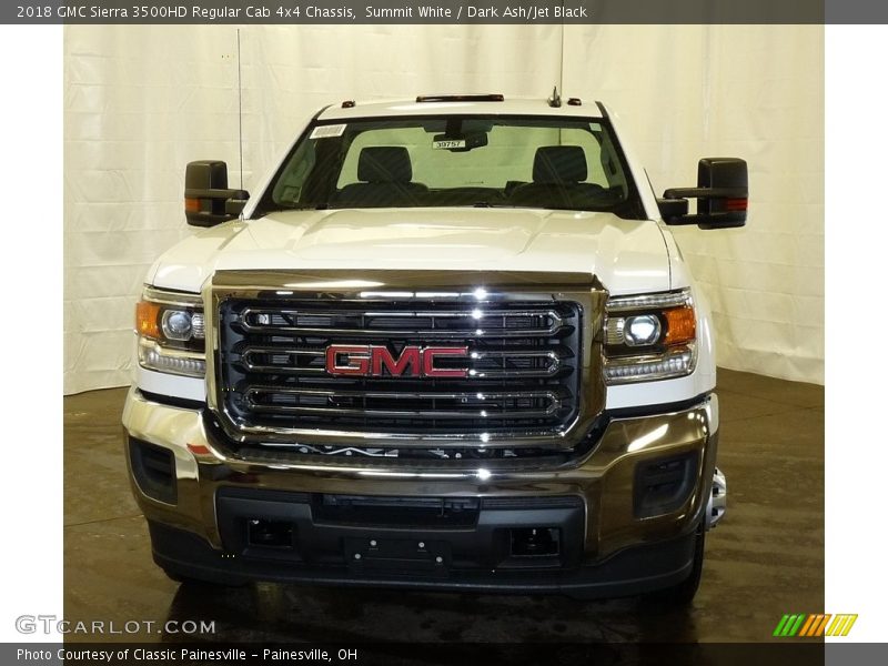 Summit White / Dark Ash/Jet Black 2018 GMC Sierra 3500HD Regular Cab 4x4 Chassis