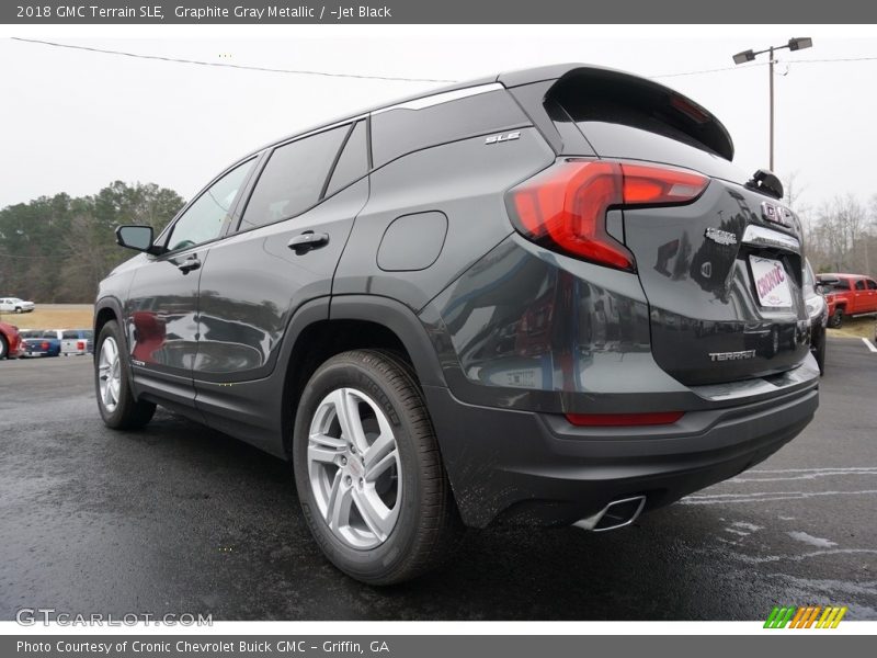 Graphite Gray Metallic / ­Jet Black 2018 GMC Terrain SLE