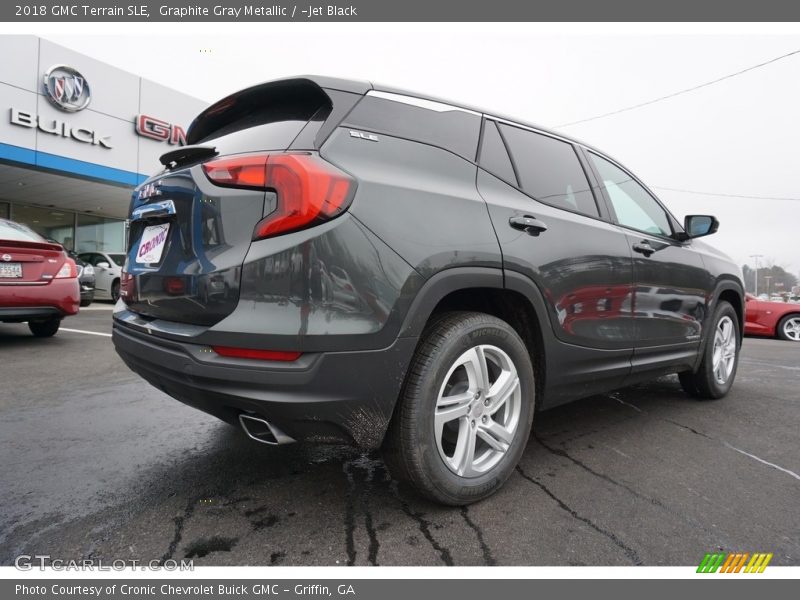 Graphite Gray Metallic / ­Jet Black 2018 GMC Terrain SLE