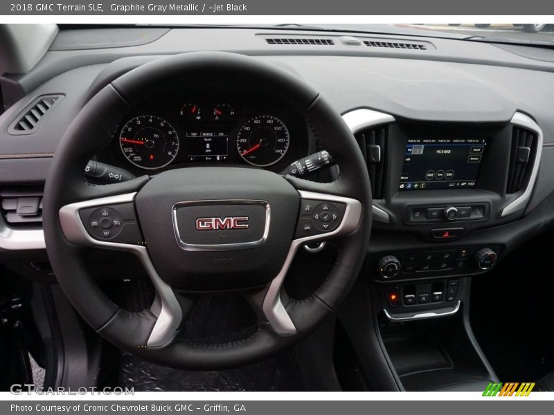Graphite Gray Metallic / ­Jet Black 2018 GMC Terrain SLE