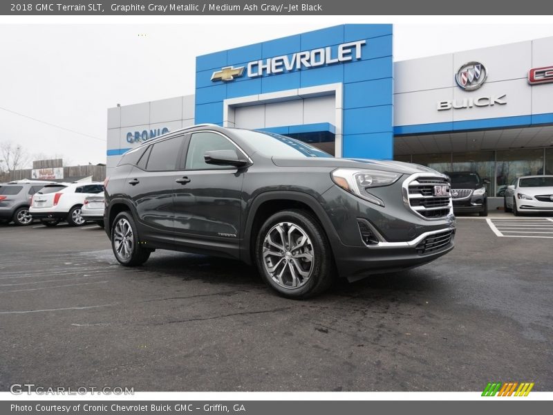 Graphite Gray Metallic / Medium Ash Gray/­Jet Black 2018 GMC Terrain SLT