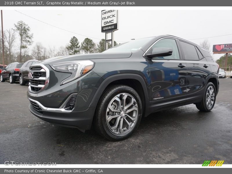 Graphite Gray Metallic / Medium Ash Gray/­Jet Black 2018 GMC Terrain SLT