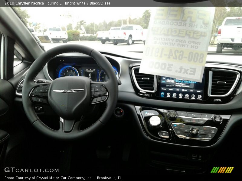 Bright White / Black/Diesel 2018 Chrysler Pacifica Touring L