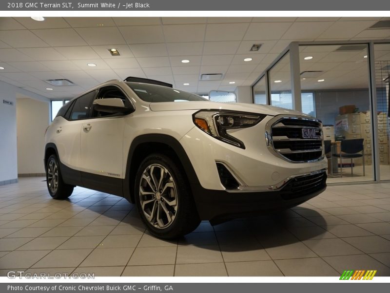 Summit White / ­Jet Black 2018 GMC Terrain SLT