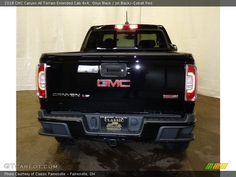 Onyx Black / Jet Black/­Cobalt Red 2018 GMC Canyon All Terrain Extended Cab 4x4