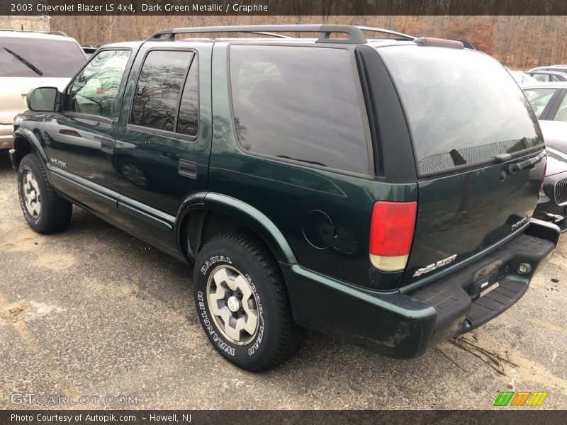 Dark Green Metallic / Graphite 2003 Chevrolet Blazer LS 4x4