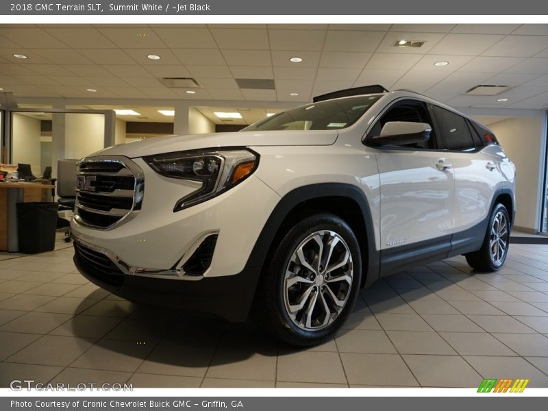 Summit White / ­Jet Black 2018 GMC Terrain SLT