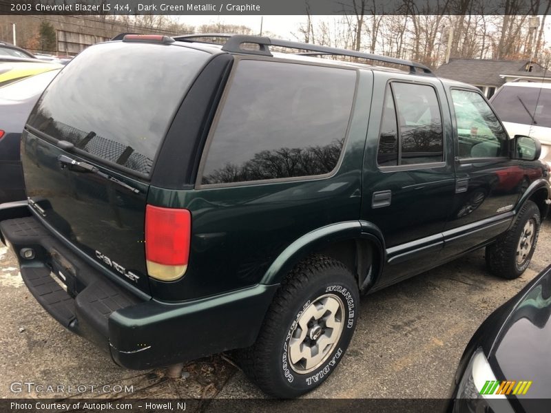 Dark Green Metallic / Graphite 2003 Chevrolet Blazer LS 4x4