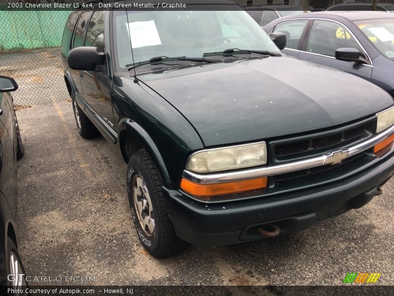 Dark Green Metallic / Graphite 2003 Chevrolet Blazer LS 4x4