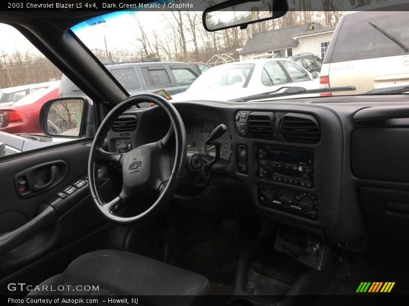Dark Green Metallic / Graphite 2003 Chevrolet Blazer LS 4x4