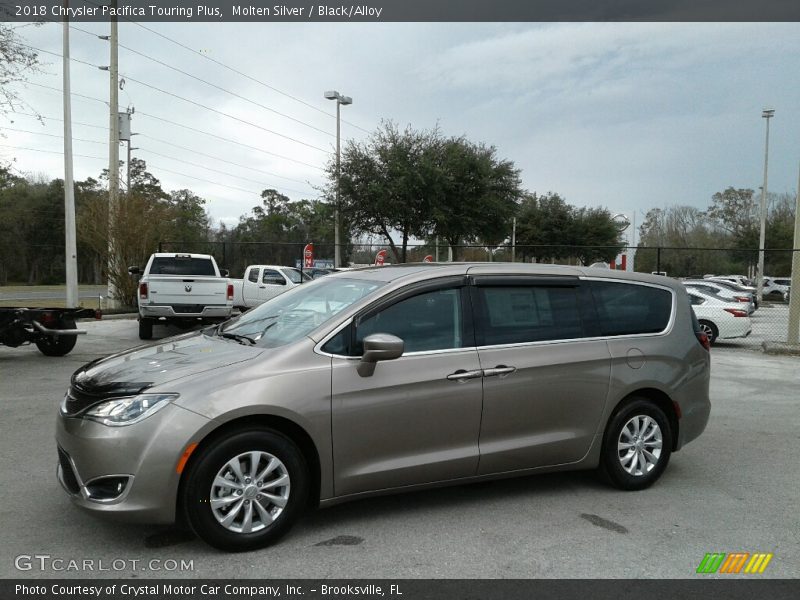 Molten Silver / Black/Alloy 2018 Chrysler Pacifica Touring Plus