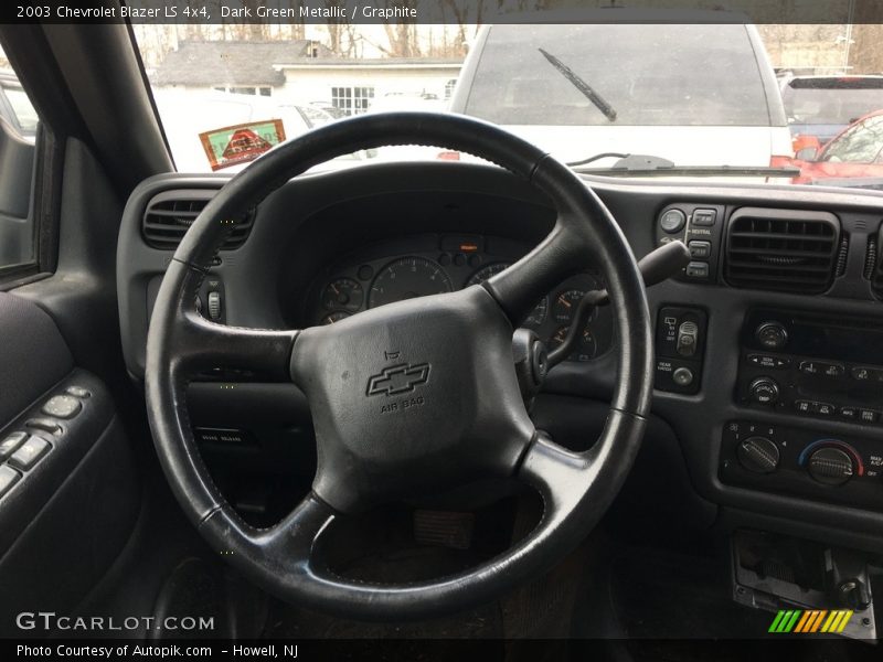 Dark Green Metallic / Graphite 2003 Chevrolet Blazer LS 4x4